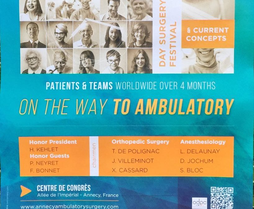 Orthopedic Ambulatory Surgery Anesthesia congress in Annecy