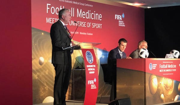 Prof Philippe in Wembley stadium during the Isokinetic Medical Group Conference on April 28th 2019 