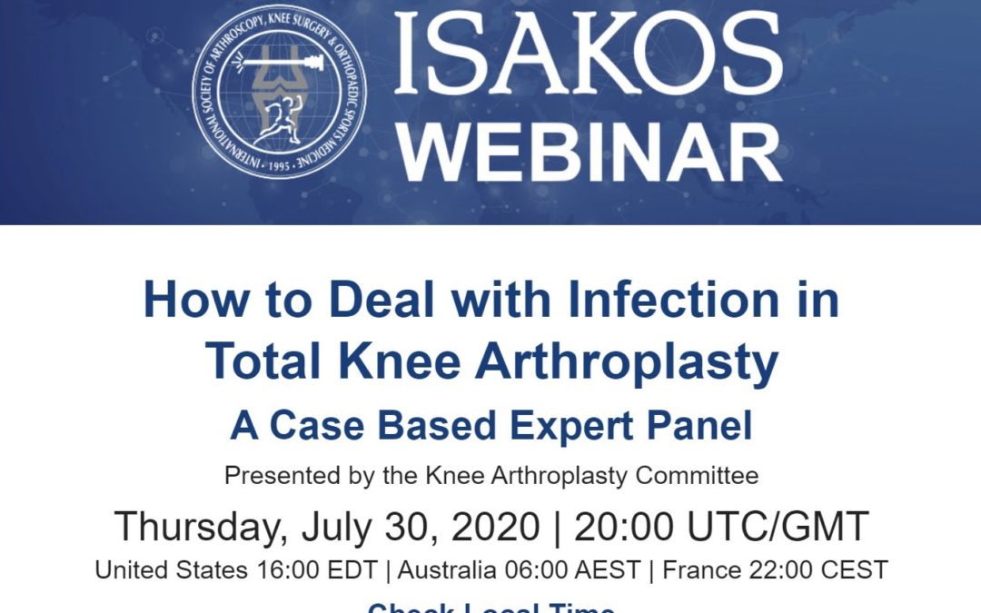 (Webinar) ISAKOS : infection after TKA