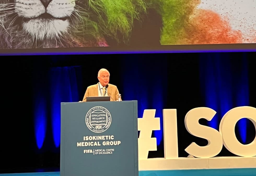 Prof philippe during the opening ceremony in Lyon on June 4th during football medicine Isokinetics / FiFA congress