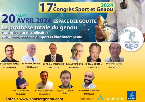 Prof Philippe at Sport and Knee Congress